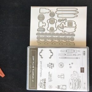 It Starts With Art Stampin Up stamp and Arts and Crafts Die set